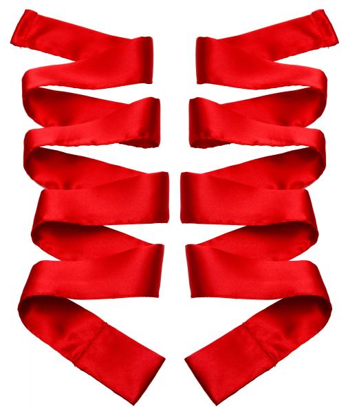 Scarlet Red Satin Sash Set