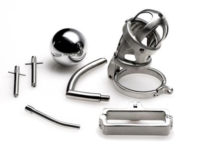 The Deluxe Extreme Chastity Cage With Accessories