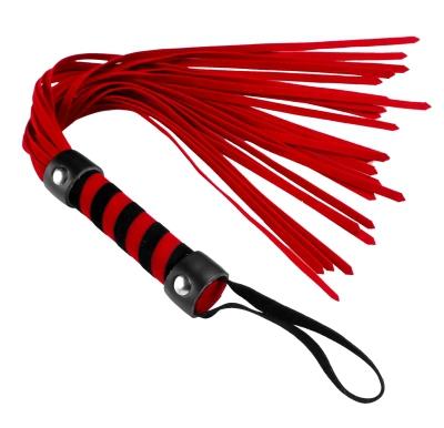 Short Suede Flogger Red