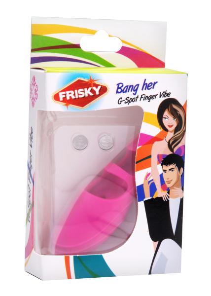 Bang Her Silicone G Spot Finger Vibe Pink