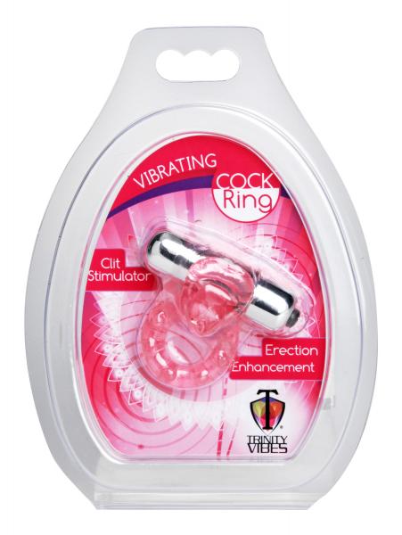 Lick Her Vibrating Cock Ring Pink