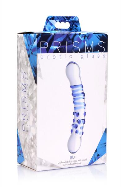 Blu Dual Ended Glass Dildo