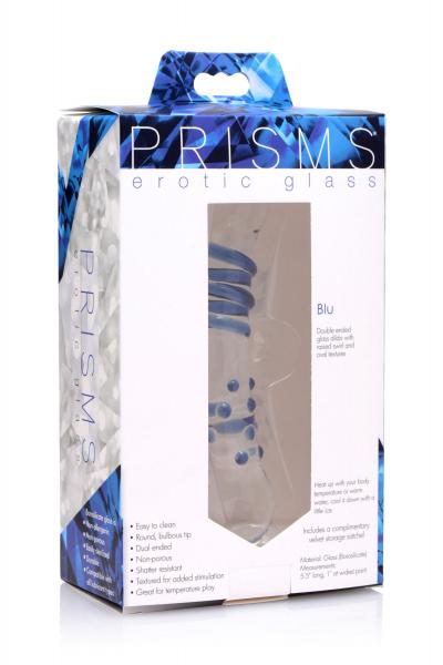 Blu Dual Ended Glass Dildo