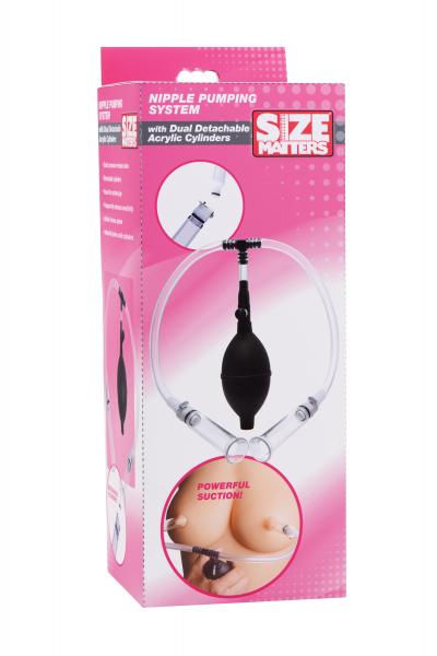 Size Matters Nipple Pumping System With Dual Acrylic Cylinders