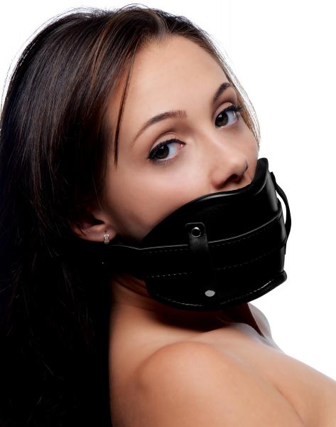 Strict Cock Head Silicone Mouth Gag Black