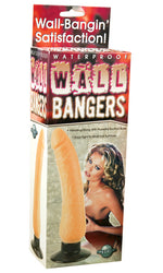 Waterproof Wall Bangers Beige Vibrating Dildo