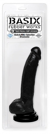 Basix 9 Inches Suction Cup Dong Thicky Black