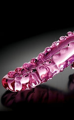 Icicles No 24 Glass Dong 6 Inches Pink