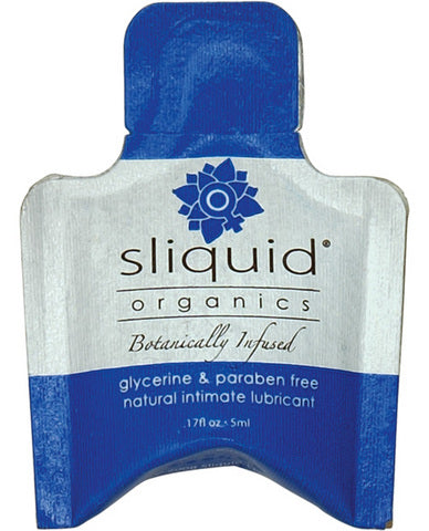 Sliquid Organics Natural Intimate Lubricant .17 Oz Pillow