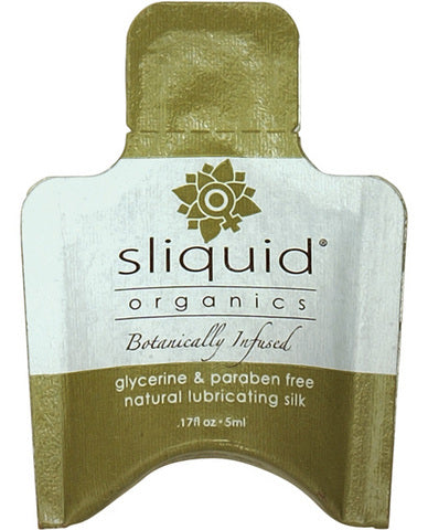 Sliquid Organics Silk Lubricant .17 Oz Pillow