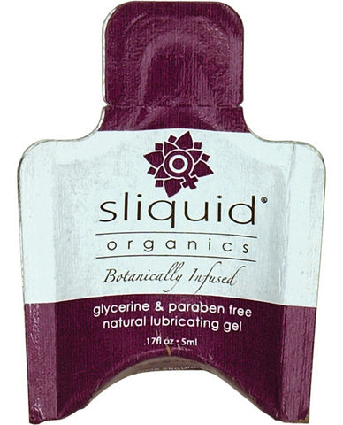 Sliquid Organics Natural Lubricating Gel .17 Oz Pillow