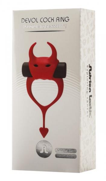 Adrien Lastic Devol Vibrating Cock Ring Red Devil