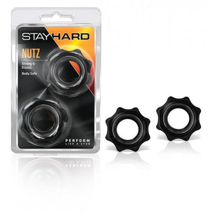 Stay Hard Nutz 2 Black Cock Rings