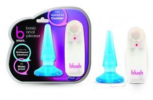 Basic Anal Pleaser Blue Vibrating Plug