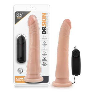 Dr. Skin 8.5 Inches Vibrating Realistic Cock Beige