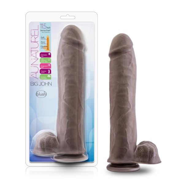 Big John 11.5 Inches Dual Density Dildo Brown