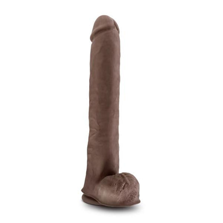 Au Naturel Daddy 14 Inches Dildo Chocolate Brown