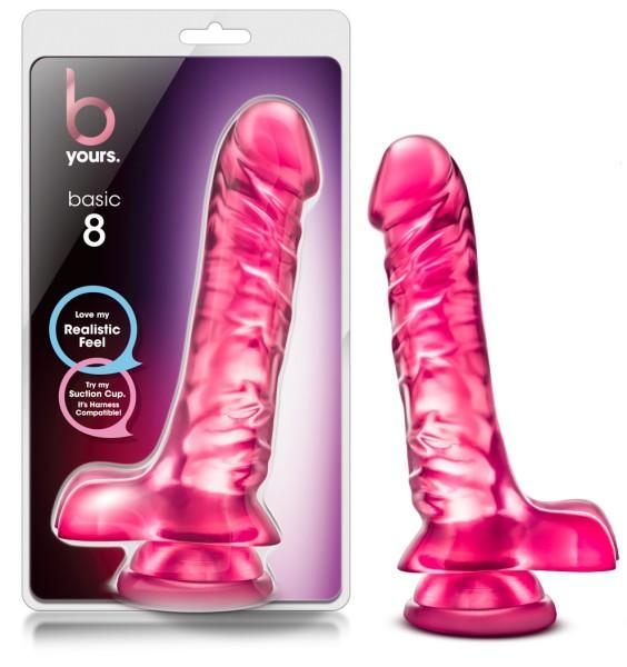 B Yours Basic 8 Pink Realistic Dildo