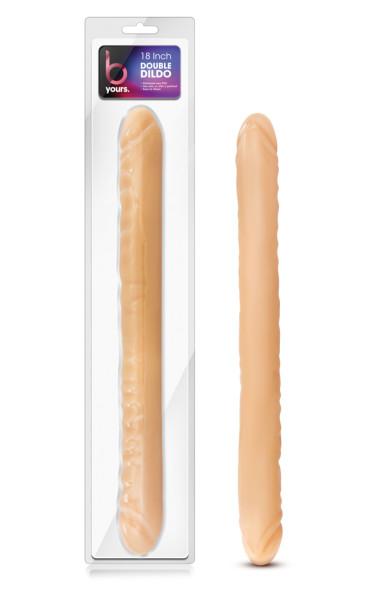 B Yours 18 Inches Double Dildo Beige