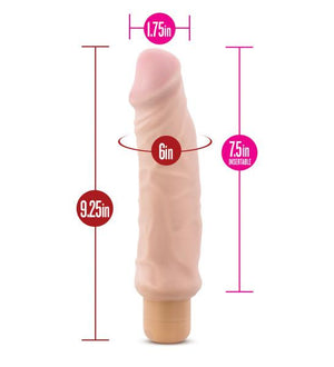 X5 Hard On Vibe 9 Inches Waterproof Dildo Beige