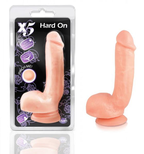 X5 Hard On Dildo Beige