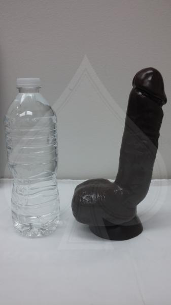 X5 Hard On Realistic Dildo Brown