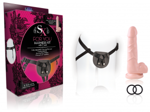 Sx For You Harness Kit With Cock 7 Inches Beige
