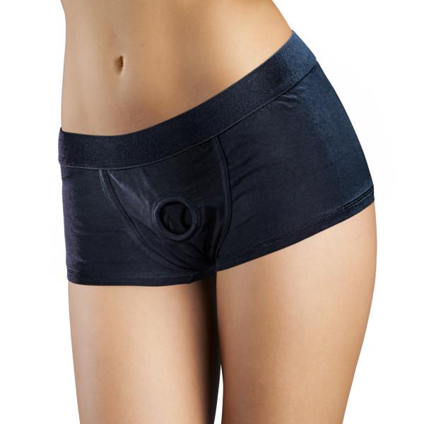 Temptasia Panty Harness Briefs X Large Black