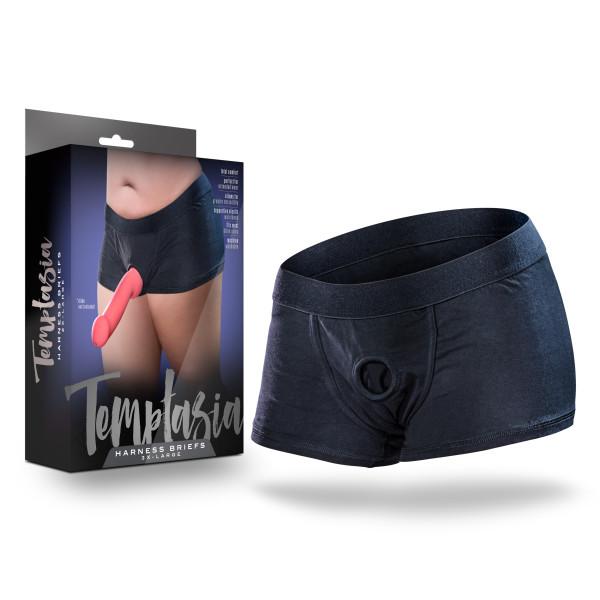 Temptasia Panty Harness Briefs 3 Xl Black