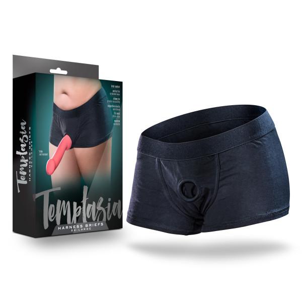 Temptasia Panty Harness Briefs 5 Xl Black