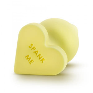 Naughty Candy Hearts Yellow Butt Plug