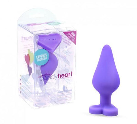 Naughtier Candy Heart Purple Butt Plug