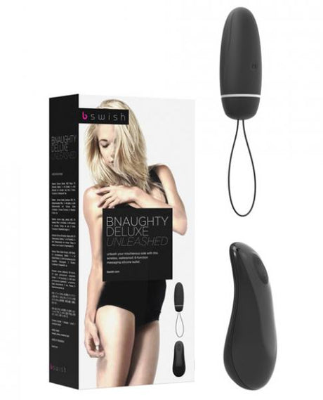 Bnaughty Deluxe Unleashed Wireless Bullet Vibrator Black