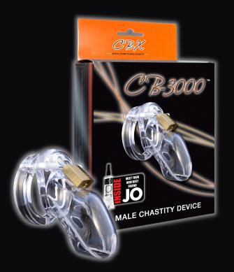 Cb 3000 Male Chastity Device 3 Inch Clear Cock Cage