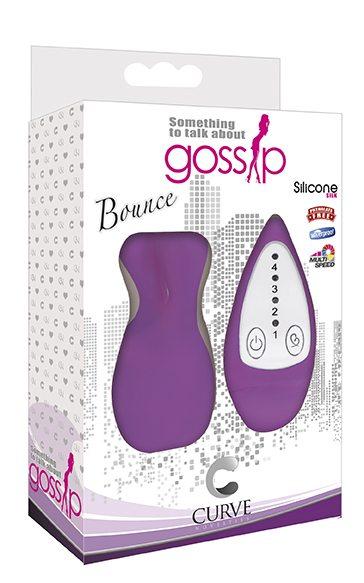 Gossip Bounce 4 Speed Silicone Egg Vibe Purple