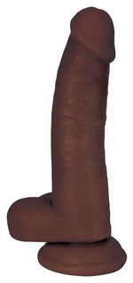 Jock Dong With Balls 8 Inches Chocolate Brown