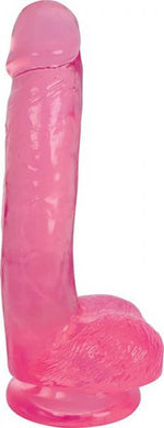 Lollicock 7 Inches Slim Stick With Balls Cherry Ice Pink