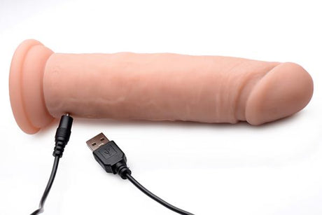 Big Shot 7in Vibrating Dildo W/O Balls & Remote