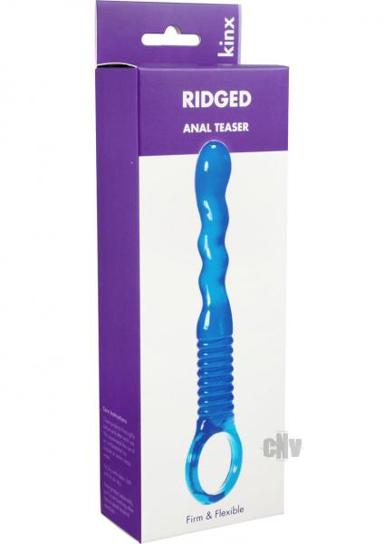 Ridged Anal Wand Blue Kinx