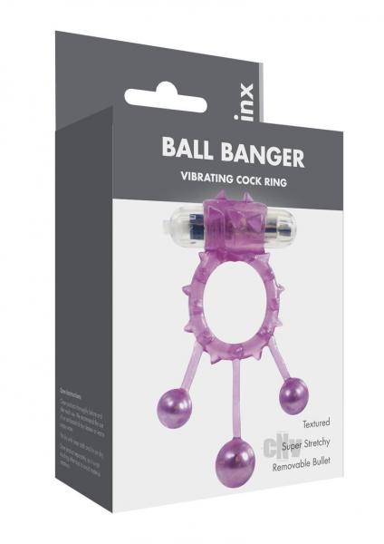 Linx Ball Banger Cock Rings Purple Os