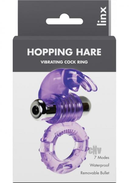 Hopping Hare Rabbit Cock Ring Purple Linx
