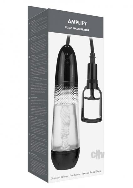 Linx Amplify Pump Masturbator Clr/Blk