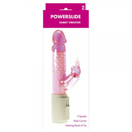 Powerslide Rabbit Vibrator Pink Minx
