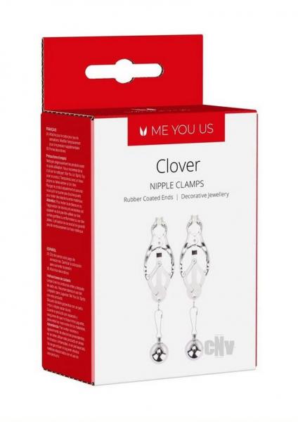 Me You Us Clover Nipple Clamps Silver