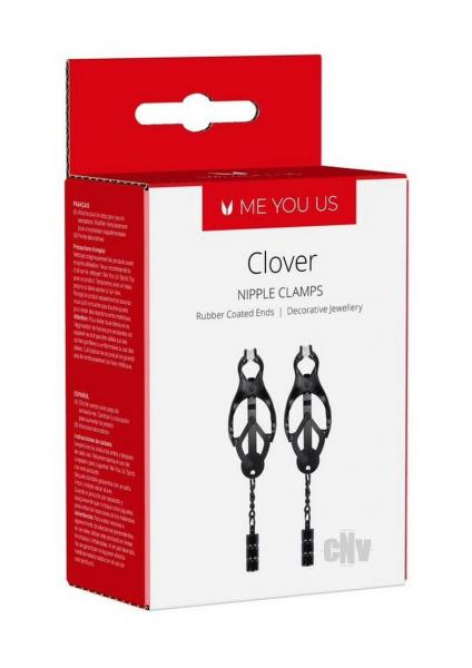 Me You Us Clover Nipple Clamps Black