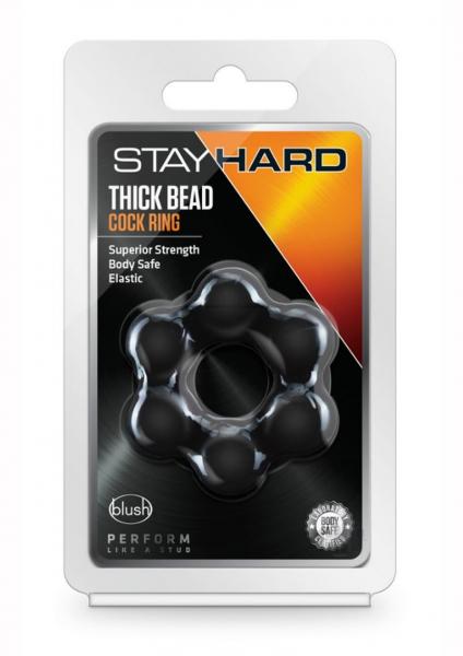 Stay Hard Thick Bead Cring Blk