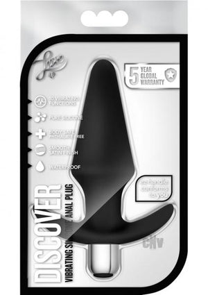 Luxe Discover Vibrating Butt Plug Black