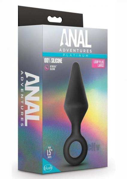 Anal Adventure Platinum Loop Plug Lg