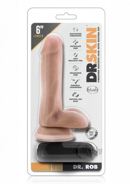 Dr Skin Dr Rob Vibe Cock W/Suction Van