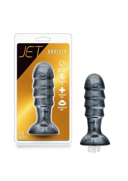 Jet Bruiser Carbon Metallic Black Butt Plug